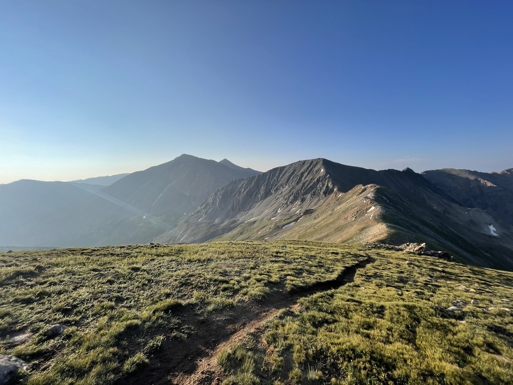 Scenic hiking trail to Gray's Peak