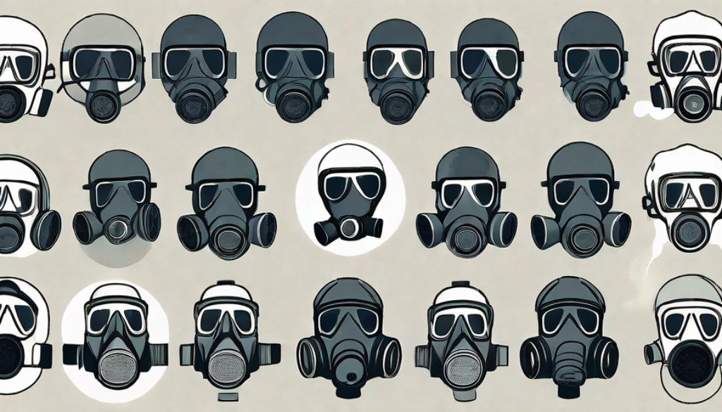 A variety of cbrn gas masks